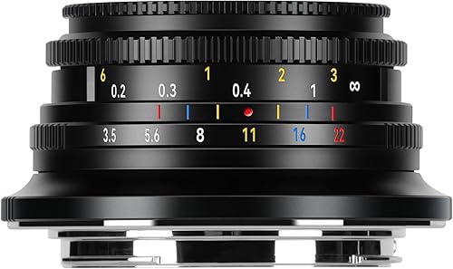 7artisans Obiettivo grandangolare F3.5 APS-C da 10 mm per Sony E, messa a fuoco manuale Wide-Angle Lens E Mount compatibile con fotocamera Sony E Mount - Fashionser