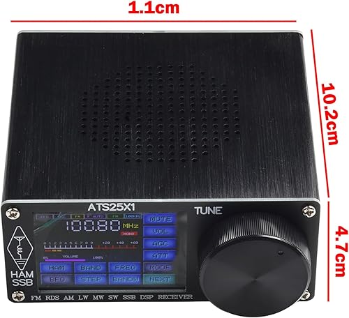 ZYWUOY ATS 25 X1 Si4732 Ricevitore Radio Full-Band, Ricevitore Radio per DSP con Touch Screen da 2,4 Pollici - Fashionser