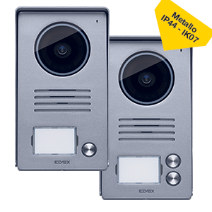 Targhe in alluminio con parapioggia; targa videocitofono; kit videocitofono