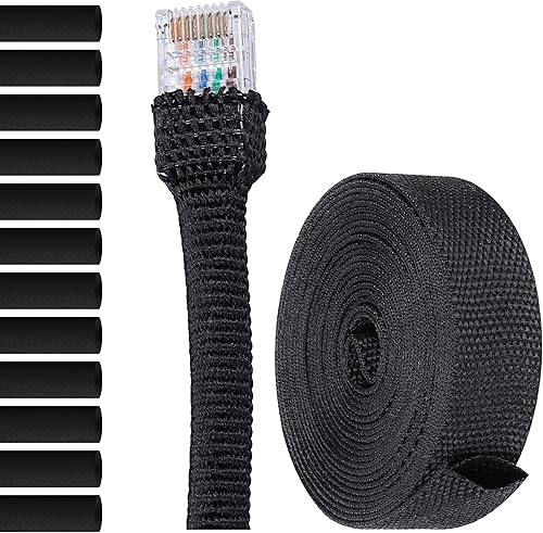 Guaina Intrecciata Termorestringente Ø 40mm, L 8mt • Protezione Avanzata per Cavi • RAPPORTO 2:1 - Fashionser