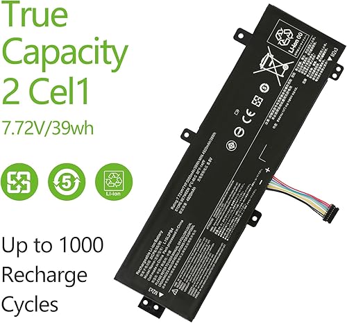 BATTREVO 39Wh L15L2PB4 Batteria per Ideapad 310-15IKB 310-15ISK 310-15ABR 510-15IKB 510-15ISK L15L2PB5 L15M2PB5 L15C2PB5 L15M2PB3 L15C2PB3 L15C2PB7 L15S2TB0 - Fashionser
