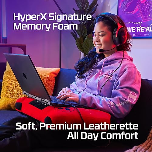 HyperX Cloud III Wireless, Cuffie da Gaming Senza Filo, Connessione 2,4 GHz, Telaio Alluminio, Cuscinetti in Memory Foam Rivestiti in Similpelle, Comandi Integrati, Durata fino a 120 Ore, Nero/Rosso - Fashionser