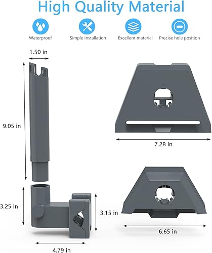 HOLACA Supporto aggiornato per Starlink Gen 3, Starlink Mini, supporto da parete regolabile, stabile per Starlink V3/Mini kit di montaggio, accessorio per Starlink Internet Kit Satellite - Fashionser