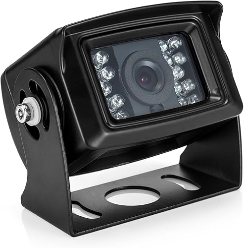 Telecamera per la retromarcia 18 IR a LED, impermeabile + Monitor 7” TFT LCD (Due Supporti) - Fashionser