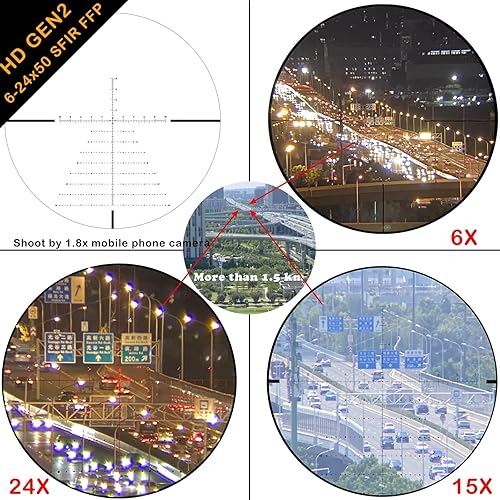 Optics HD GEN2 6-24x50 SFIR FFP Precision Shooting Riflescope | Dovetail Shooting Kit B - Fashionser