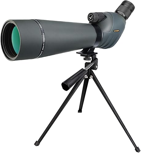 Svbony SV411 Doppio Fuoco Cannocchiale 20-60x80 con Treppiede, Prism porro Ottica FMC, Impermeabile Angolato Telescopio Spotting Scope for Birdwatching, Animali selvatici - Fashionser