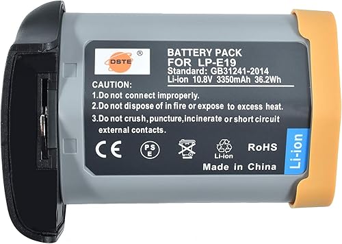 LP-E4N Batteria agli ioni di litio compatibile con Canon LP-E19, EOS-1D X Mark II, EOS-1D X, EOS-1D Mark IV, EOS-1Ds Mark III, EOS-1D Mark III - Fashionser