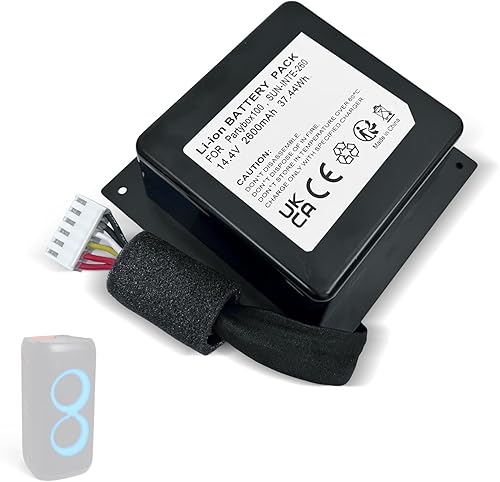 Batteria per JBL PartyBox 100 altoparlante portatile senza fili Bluetooth party ricambio per batteria SUN-INTE-260 14.4V 2500mAh - Fashionser