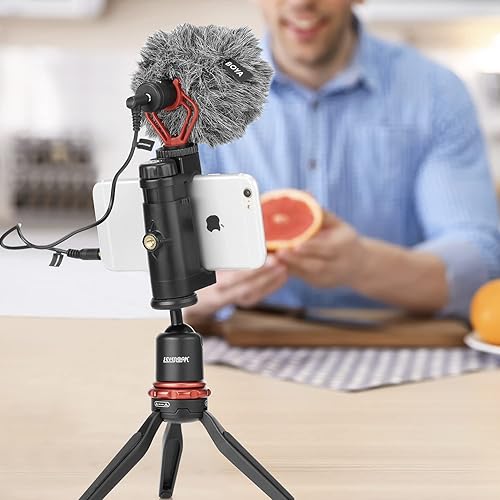BOYA BY-MM1 Microfono compatto per videocamera Shotgun Microfono per registrazione YouTube Vlogging per iPhone Huawei Smartphone DJI Osmo Mobile Plus, per fotocamere DSLR Canon Nikon Sony - Fashionser
