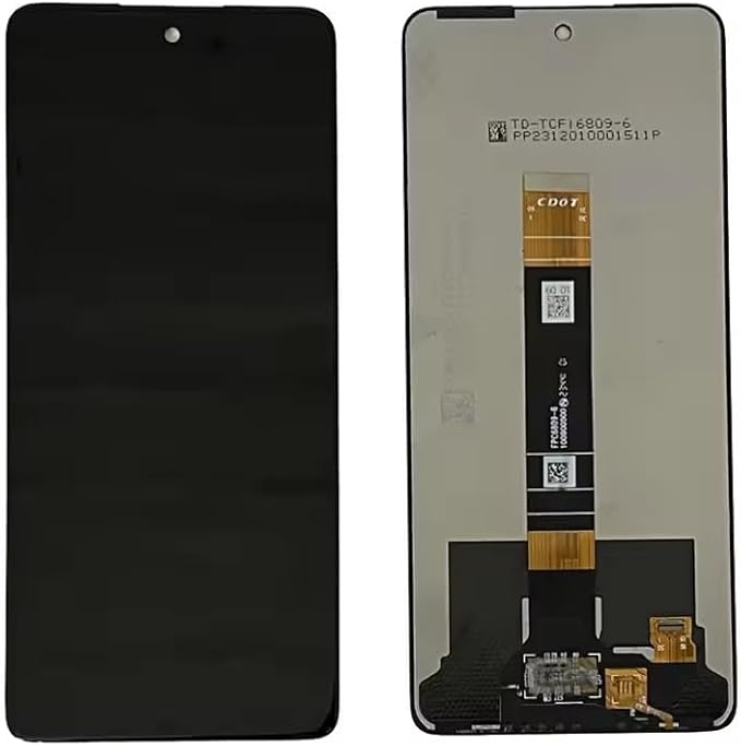 Schermo LCD per TCL 50 SE Display per TCL 50 SE Display LCD da 6,8 pollici per TCL 50SE LCD Digitizer Touch Screen Assembly Galss Kit di riparazione di ricambio con strumenti (nero senza cornice) - Fashionser