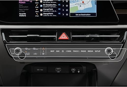 CDEFG Compatibile con Kia Niro 2022-2024 2025 SG2 Navigation Pellicola Protettiva 4H Antigraffio 10,25 pollici GPS Pellicola Protettiva Protettiva Auto Navigatore Niro SG2 Accessori [2 pezzi] - Fashionser