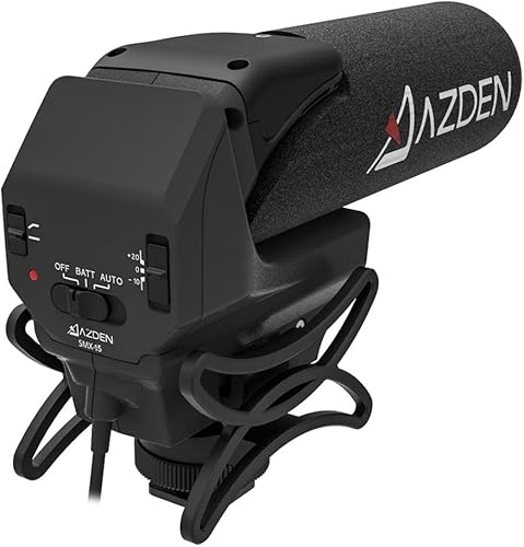 Azden SMX-15 Microfono Mono, Nero - Fashionser