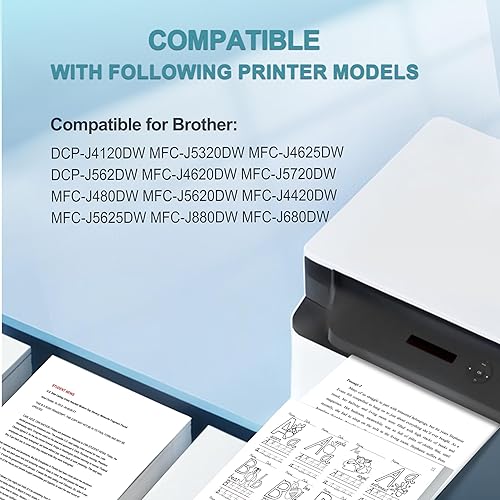 MEGOFFICE LC223 Cartucce Multipack compatibile per Brother LC 223 inchiostro per MFC-J480DW J5620DW J5320DW J680DW DCP-J4120DW J562DW MFC-J4420DW MFC-J4625DW J4620DW J5720DW(16 Pack) - Fashionser