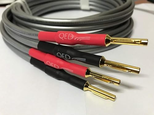 QED XT40i - Coppia di cavi da 3 m per diffusori di riferimento con tecnologia X-Tube, terminati con connettori a banana Airloc (3 m, terminati) - Fashionser