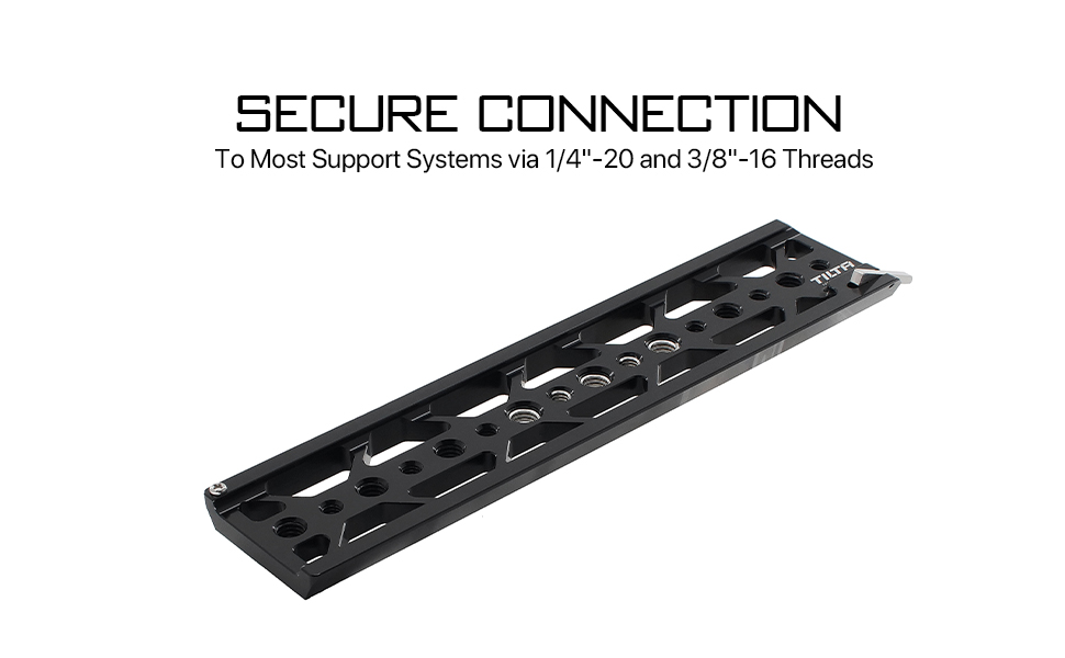 10″ Tilta Standard Lightweight Dovetail Plate TT-C16-BLK