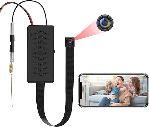 TANGMI Mini Telecamera Spia Nascosta1080P HD, Portatile 2.4G e 5Ghz Telecamera Nascosta, Rilevamento del Movimento e Registrazione in Loop Micro Telecamera Spia con Batteria - Fashionser