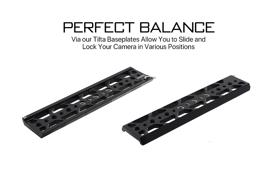 10″ Tilta Standard Lightweight Dovetail Plate TT-C16-BLK