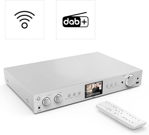 Hama - Tuner DIT2105SBTX Hi-Fi, DAB, DAB+, FM, Internet Radio, Bluetooth RX/TX, App, alluminio - Fashionser