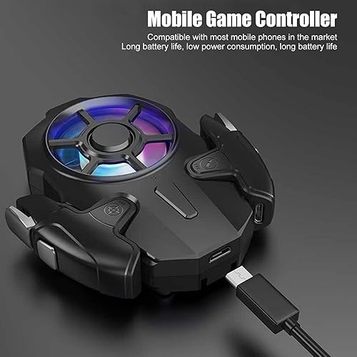 Controller Mobile PUBG per Ventola RGB Con Trigger e Raffreddamento del Telefono - Joystick Gamepad Con Ventola - Fashionser