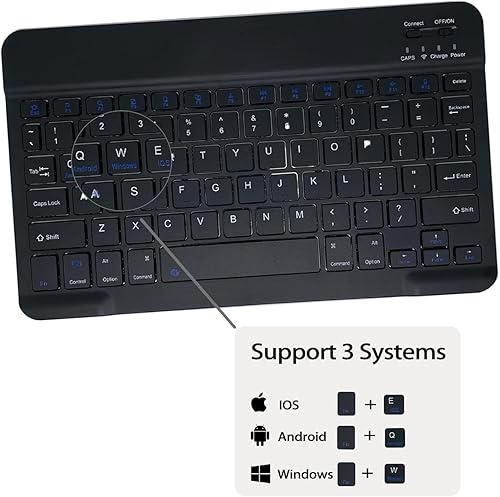 leleyo Cover tastiera per Huawei MatePad 11.5 S 2024 11.5 pollici Custodia tastiera wireless magnetica rimovibile QWERTY per Huawei MatePad 11.5 S 2024 (Nero) - Fashionser