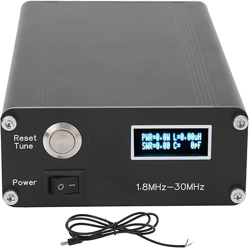 Accordatore d'antenna Tester in Lega di Alluminio Tipo C 1.8-30Mhz HY100 HAM 10-15VDC - Fashionser