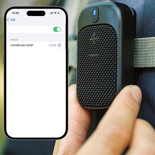Altoparlante portatile a clip, altoparlante senza fili | Altoparlante stereo portatile da esterno | Altoparlante portatile impermeabile per campeggio, barbecue ed escursionismo - Fashionser
