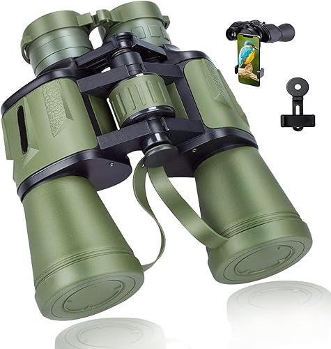 Binocolo HD 10x50 per Adulti, Binocolo Compatto con Prisma BAK4 HD e Lente FMC, Impermeabile per Concerti, Birdwatching, Escursionismo, Safari, Caccia e Visite Turistiche - Fashionser