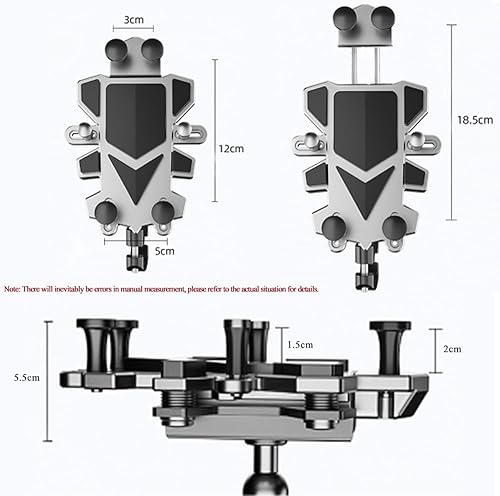 Porta Cellulare Moto per Harley Davidson Ultra Limited CVO, 360° Rotazione Supporto Telefono Moto Antivibrazione Impermeabile Staffa di Navigazione Moto Accessori Moto,Rearview Mirror Model - Fashionser