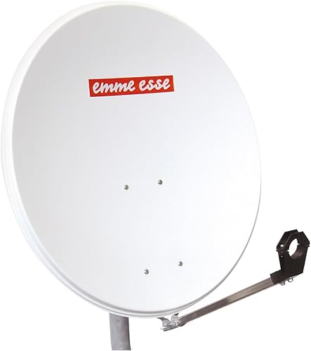 Emme Esse Parabola satellitare 80 cm in acciaio bianco - Fashionser