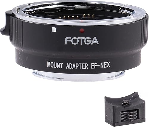 Hersmay Auto Focus EF-NEX - Adattatore per obiettivo Canon EF/EF-S per fotocamere Sony E Mount A7IV A7RIV A7C A9 A7SIII A6300 NEX 7/6/5N/A7 II A7R A7RII A7SII (Firmware aggiornabile) - Fashionser