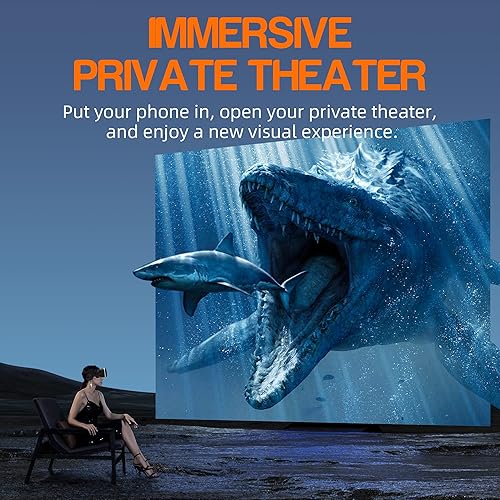 Occhiali VR 3D Visore Realtà Virtuale Occhiali Headset Virtual Reality 3D Film Glasses per terminali Android/iPhone da 4,7 a 6,6 pollici, Regali di Natale per bambini e adulti. - Fashionser