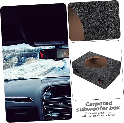PLAFOPE Subwoofer Da 8 Pollici Per Auto Sigillato Rivestito in Moquette Con Cassa Singola - Fashionser