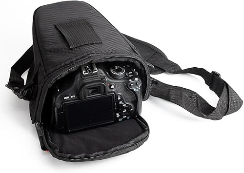 K-S-Trade Custodia per Canon EOS R100 Custodia Compatibile con Canon EOS R100 Anti-Shock Compatibile con Macchine Fotografiche Impermeabile Sacchetto Compatibile con Fotocamere SLR DSLR Reflex - Fashionser