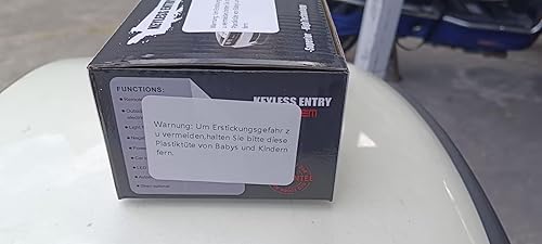 XUKEY Chiusura Centralizzata per Auto Universale Keyless Go Retrofit Sistema di Accesso senza Chiave Serratura per Auto Sistema di Accesso senza Chiave con 2 Kit di Controllo Remoto - Fashionser