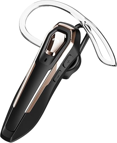 BEVCEFCC Auricolare Singolo Bluetooth 5.4, Chiamata di 30 Ore, Cuffie Bluetooth Singolo Vivavoce, con Cancellazione del Rumore, Cuffie Wireless Bluetooth, per Guida/Lavoro/Ufficio - Fashionser