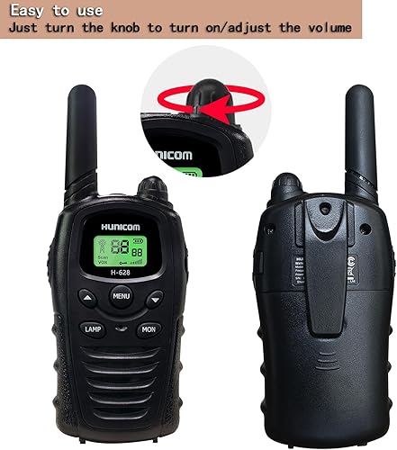 Walkie talkie per adulti – Regali di compleanno per uomini a lungo raggio PMR radio bidirezionale con biglietto dei desideri - Fashionser