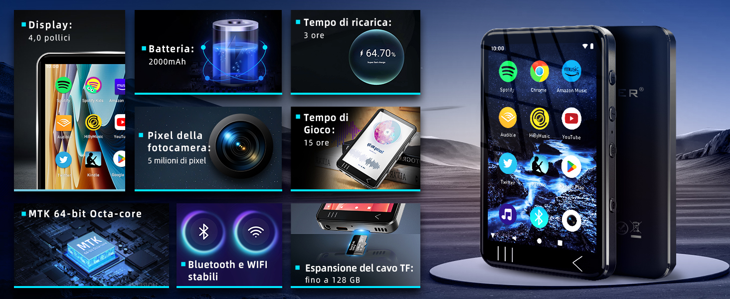 lettore mp3 bluetooth