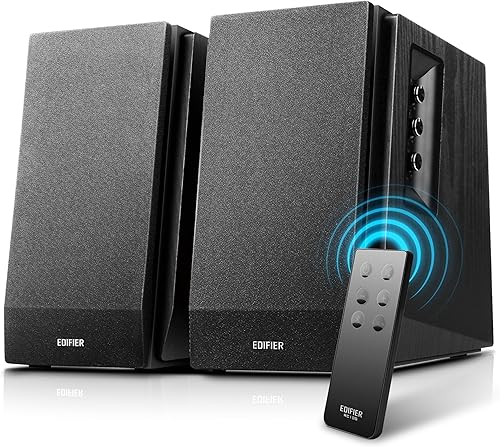 Edifier R1700BT Diffusori da Scaffale Bluetooth - Monitor Studio Nearfield Attivi - Diffusori Alimentati 2.0 Struttura con Cassa 66w RMS-Nero - Fashionser