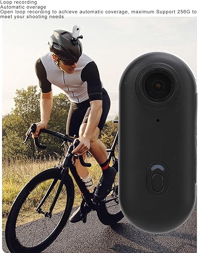 Mini Videocamera 1080P HD, Action Camera Magnetica Indossabile con Clip Posteriore, Videoregistratore per Collare per Animali Domestici, Videocamera per Vlogging su Casco per - Fashionser