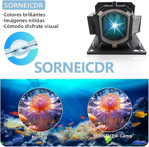 SORNEICDR DT01511 Lampada proiettore di ricambio con alloggiamento per HITACHI CP-AX2503 CP-CW250WN CP-CW300WN CP-CX250 CP-CX300WN HCP-K26 HCP-K31 HCP-Q300 - Fashionser