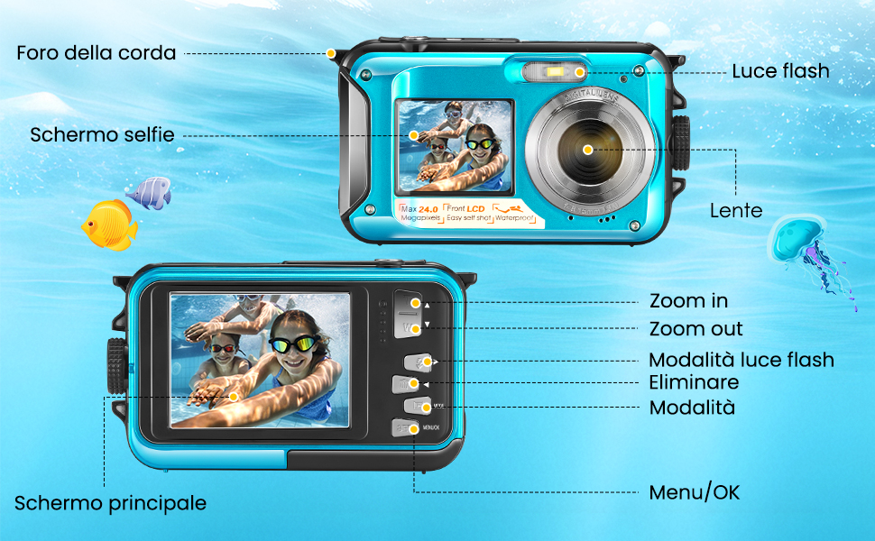 Macchina Fotografica Subcquea