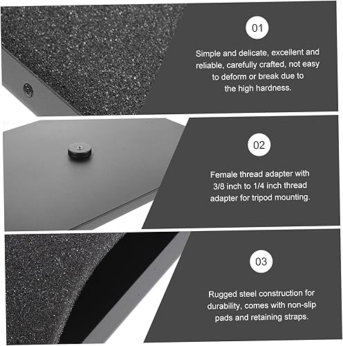 DOITOOL Per Treppiede Per Proiettore Con Vassoio Scorrevole Adattatore Filettato Da 1/4 E 3/8 Di Robusto Per Laptop E Monitor - Fashionser