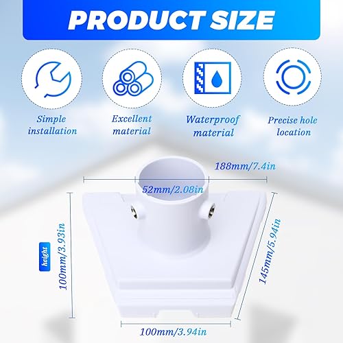 Starlink Gen3 Adattatore per Tubo, Montaggio Su Palo Starlink Asa con Supporto Standard Starlink, Starlink Kit Completo, Starlink Mini per Piastra Cavalletto Starlink Standard Gen3/V3 Dishy - Fashionser