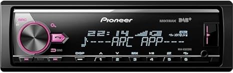 Pioneer MVH- X580DAB, Autoradio 1DIN con DAB+, RGB, Bluetooth , USB , entrata AUX, controllo diretto da iPod/iPhone, vivavoce , ARC App - Fashionser