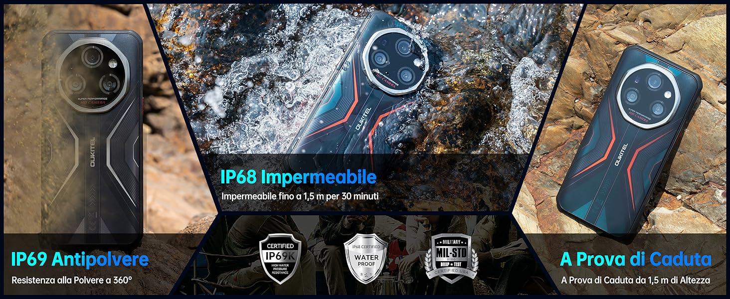 OUKITEL WP55 Rugged Smartphone 5G Andriod 15