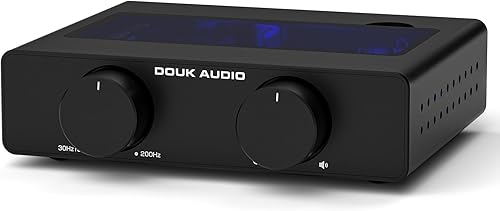 Douk A5 - Amplificatore stereo con chip TPA3255, classe D Amplifier High Pass Filter, Mini amplificatore per altoparlanti da scrivania - Fashionser