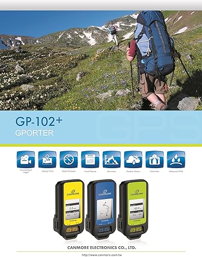 G-Porter Gp-102+ (Green) Multifunction Handheld Gps Receiver With 15 Useful Futures Location Finder Outdoor Tracker Position Marker Data Logger Geocaching - Fashionser