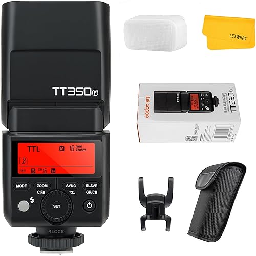 Godox TT350F 2,4 G HSS 1/8000s TTL GN36, per fotocamere Fuji X-Pro2 X-T20 X-T2 X-Prol X-T10 X-El X-A3 X100T, ecc. - Fashionser