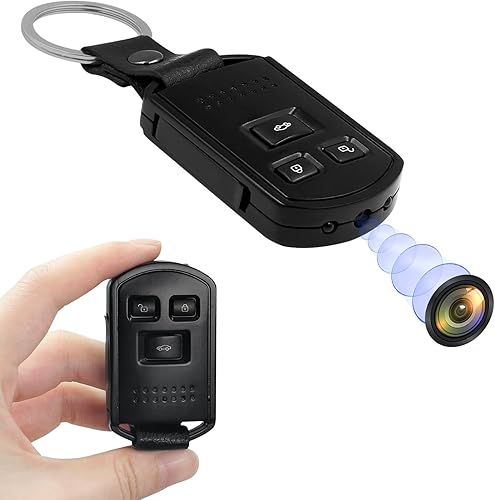 Yadayuki Telecamera Spia, Mini Telecamera Nascosta Chiavi dell'auto Spy Cam 1080P HD, Microcamera Spia Con Rilevamento del Movimento/Visione Notturna Videocamera - Fashionser