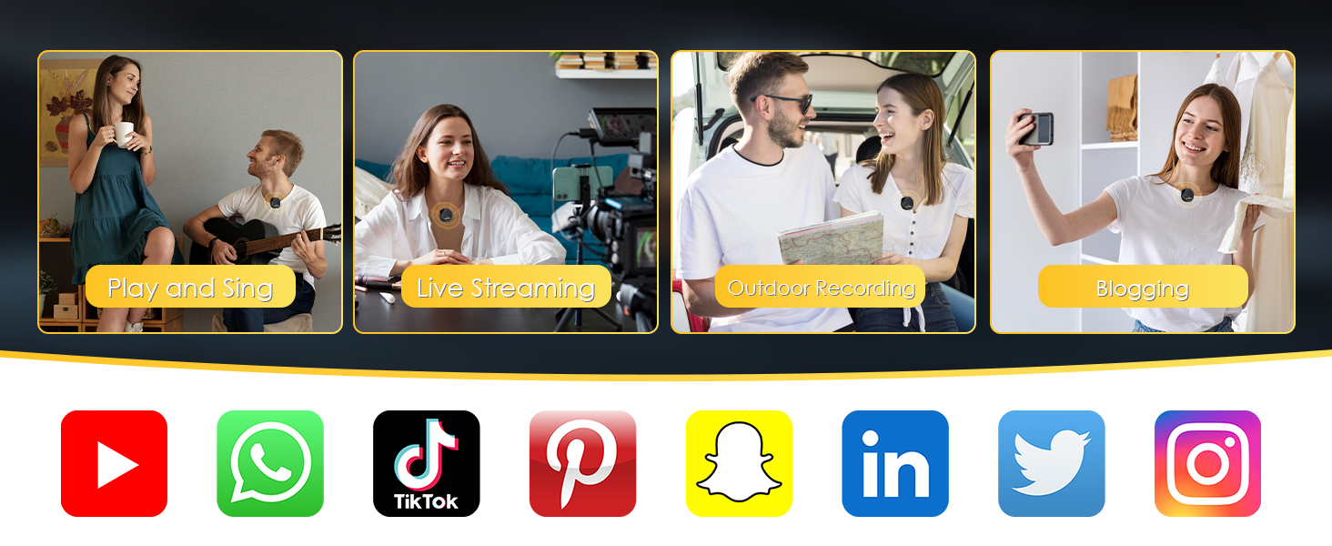 Microfono Lavalier senza fili